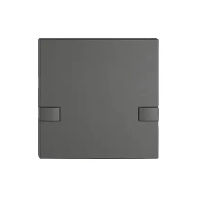 Poussoir 1/1 EDIZIO.liv KNX et UNI a.SNAPFIX® sans LED commande à 2 touches grf 