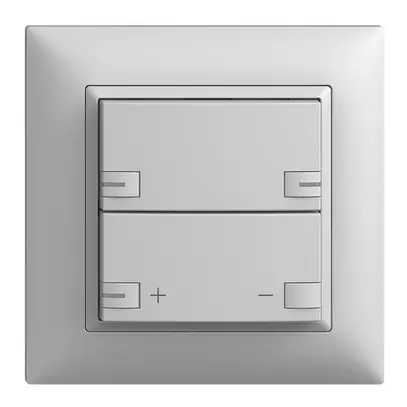Set frontale INC EDIZIOdue zepAIR variatore senza desig.c.LED grigio chiaro 