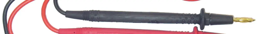 Jeu de câbles de mesure de sécurité ELBRO SK2, fiche Ø4mm, 2×100cm noir et rouge 