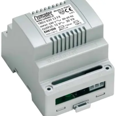 Transformateur de séparation AMD Comatec TBD2, IN: 230VAC, OUT: 12VAC/20VA, 4UM 