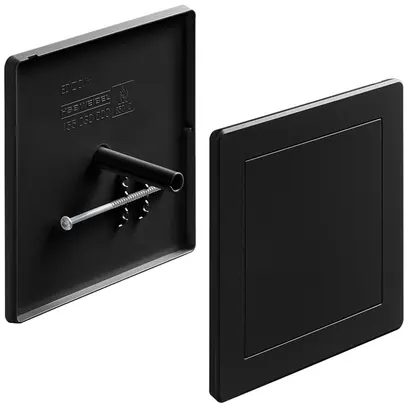 Coperchio ad innesto HSB Weibel 130×130mm Design EDIZIO.liv nero 