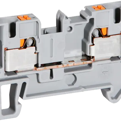 Morsetto di passaggio Push-In 0.2…6mm² grigio 
