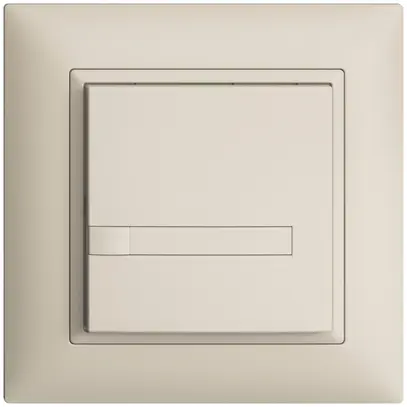 Pulsante INC KNX 1×EDIZIOdue crema RGB senza LED con inserto carta 
