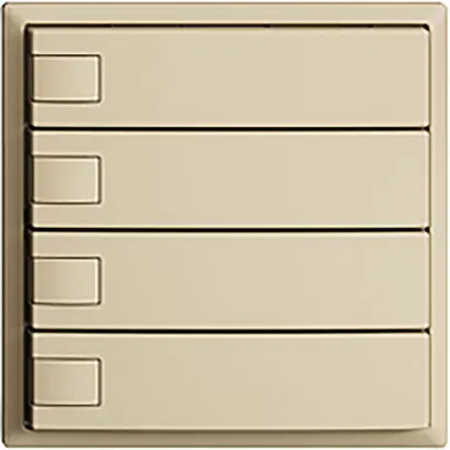 Pulsante INC KNX 4×EDIZIOdue vanille RGB senza LED 