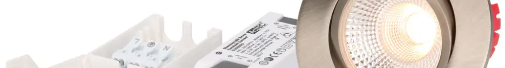 Spot LED INC LUCE Solv 8W 230V 710lm 3000K trou Ø68mm nickel 38° 