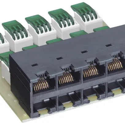 Modulo di raccordo 10×RJ45/u RNIS cat.3, Pin 4-5,3-6, R&Mfreenet 