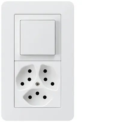 UP-Kombination kallysto.trend Gr.I-I vertikal Impulstaster+Kombi S3/Typ 13 weiss 