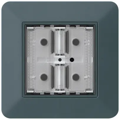 Poussoir KNX ENC KTR p.2×touches 4×points actionnables LED anthracite 