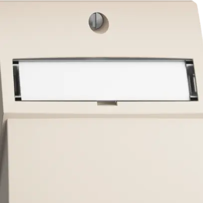 Kit montaggio EDIZIOdue, con cappa di uscita dritta, per 2×RJ45, crema 