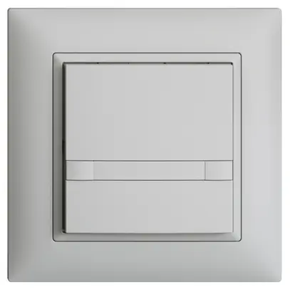 UP-KNX-Taster RGB EDUE FMI, 250mW, o.LED, m.Papier, 1×Taste, 2×Tastenb., hgu 