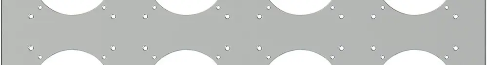 Intestazione INC ELEMENT SNAPFIX® 2×4 425×225mm alluminio 