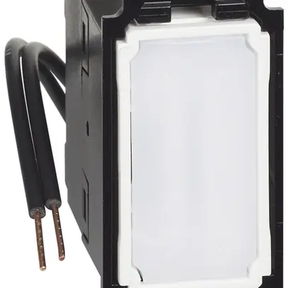 Interrupteur Legrand Living Now permutateur lum.blanc 10A 250V 22.5×45mm blanc 