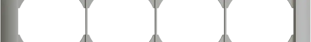 UP-Kopfzeile EDIZIOdue SNAPFIX® 1×4 horizontal 257×77mm hellgrau 
