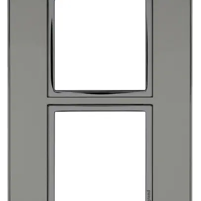 Intestazione INC Legrand Arteor 2×1 verticale 92×157mm Stainless Steel 