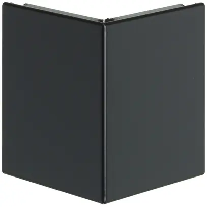 Cache pour angle extérieur 80mm noir 