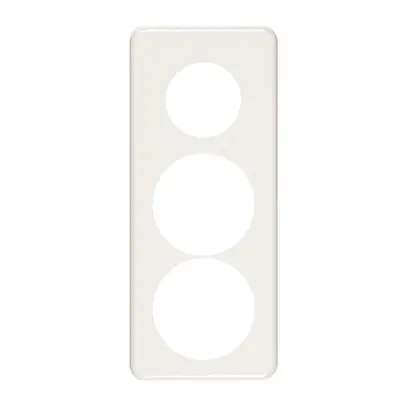 Placca di copertura 3×1 43 +58+58 bianco 