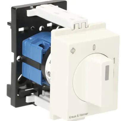 Interruttore rotativo AMD K&N, 10A/440V 0/1L, manopola grc, "0-1" 