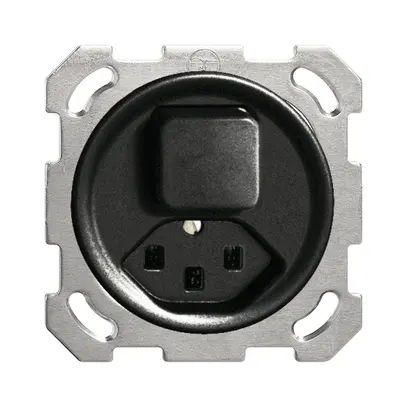 Combinazione INC A-R/1L+T23 16A nero FH 