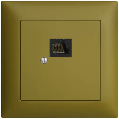 Scatola INC 1×RJ45/u 8P EDIZIOdue olive R&M swissline 