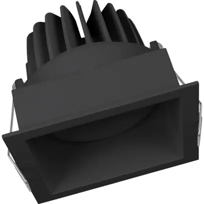 EB-LED-Downlight LDV SPOT SQUARE DK ADJ, 8W 3000K schwarz 