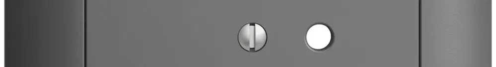 Kit frontal EDIZIOdue gris foncé 88×88mm 3×T12 