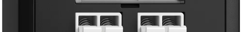 Prise audio AP Push Type EDIZIOdue FX, 2×, kit d'inscription, noir 