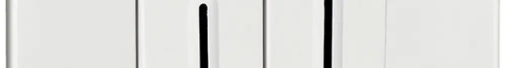 Contact à bascule ENC ATO 6A 250V blanc grd.I 2×AR 