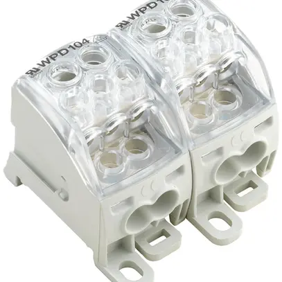 Bloc répartiteur Weidmüller WPD 204 2×25/4×16+6×10 2L connexion à vis TS35 gris 