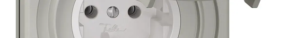 NUP-Steckdose NEVO, Schuko, lichtgrau 