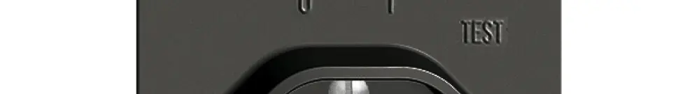 Frontset EDIZIOdue zu FI-Steckdose schwarz 