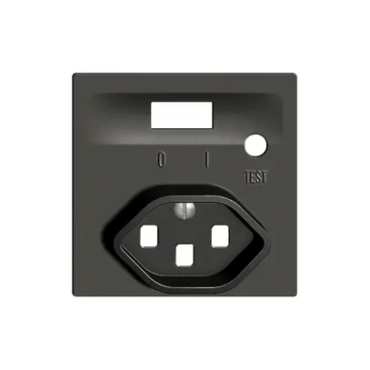 Kit frontal EDIZIOdue pour prise FI noir 