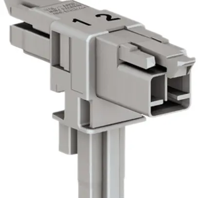 Répartiteur T WAGO 2L 1×fiche/2×prises gr 16A 250V cod.B 3.cliquet d.verrouill. 