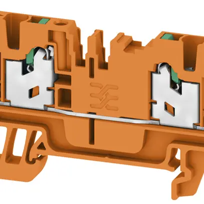 Durchgangs-Reihenklemme S4C 2.5 OR 2.5mm² 24A 800V SNAP IN 4×1 TH35 orange 