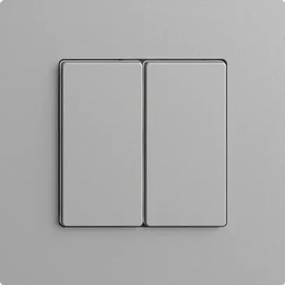 Interruttore 2K/2T WLAN Edue Wiser silver 