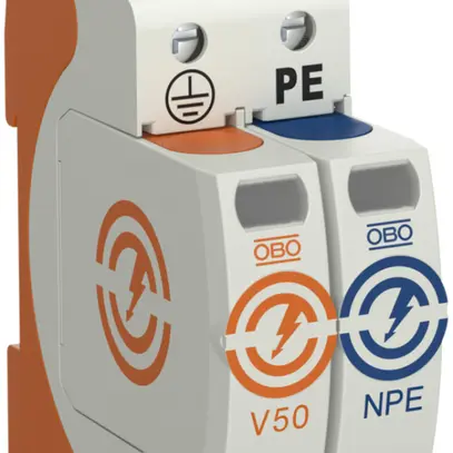 Parasurtension Bettermann V50+NPE+FS 1L, type 1+2, 280V 