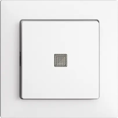 Pulsante luminoso INC EDIZIOdue A-R/1P bianco, con lente, LED giallo 