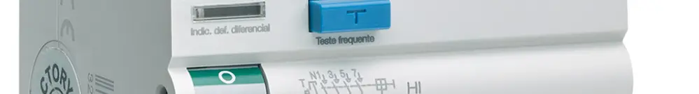 Interruttore differenziale Hager RCCB (RCD) 4P 400V 0.3A tipo AHIS 125A 10kA 4UM 
