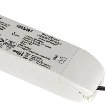 Convertisseur LED SLV LEDC30W1050NLR-Z, 30W 150…1050mA 10…54VDC, DALI, QC 