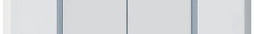 Pulsante KNX INC Hager BA robusto C doppio 86×86mm bianco 