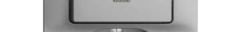 Kit frontal EDIZIOdue silver 60×60mm T13, lentille, 