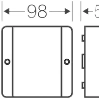 Scatola di derivazione AP Hensel DE9346 bianco 