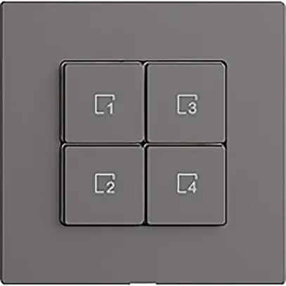 Pulsante scena 4 scene/4T Edue Wiser grigio scuro 