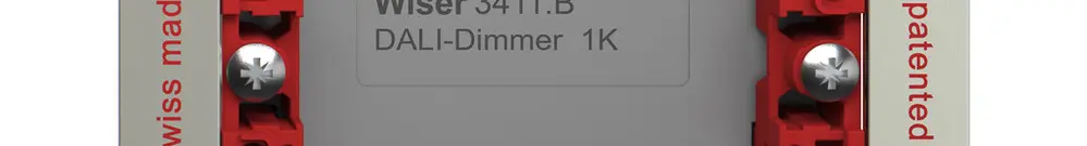 Elemento funzionale dimmer DALI 1C Wiser SNAPFIX® certif.DALI-2 placca fissagio 
