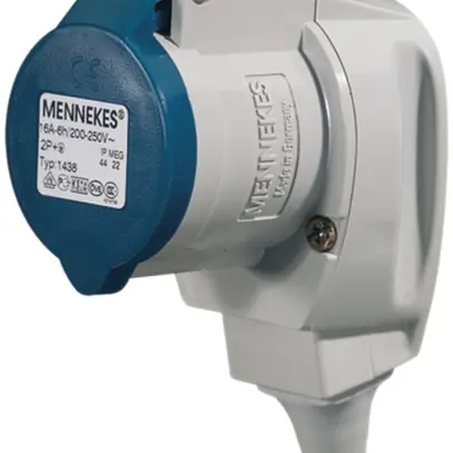 Presa mobile Mennekes 16A 2LPE blu 