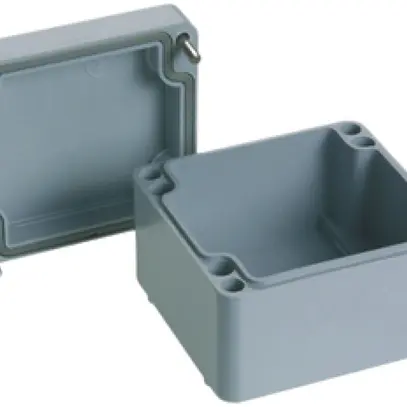 Scatola AP PEs 80×75×55mm grigio chiaro IP65 Lithos 