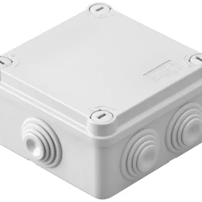 Scatola di derivazione AP GEWISS 120×120×58 coper.sgan.rap.IP55 TFI960°C grigio 