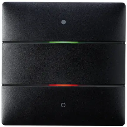 Sensore pulsante INC KNX Theben iON 102, 2 volte, c.sensore d.temp., nero 