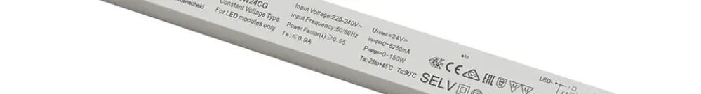 Alimentation LED SLV 150W 24V ON/OFF 350×30mm 