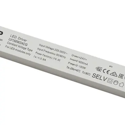 Alimentation LED SLV 150W 24V ON/OFF 350×30mm 