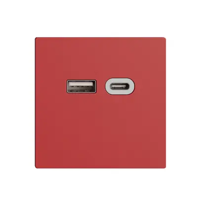 Prise USB 18W type A + type C Feller EDIZIOdue F 230V 3600mA berry 